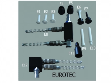 Аксессуары пистолета-распылителя марки EUROTEC
