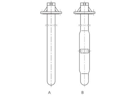 Эмалированная защитная гильза для термопреобразователей (термопар)