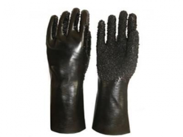 Удлиненные перчатки с нескользящим ПВХ покрытием GSP3211B