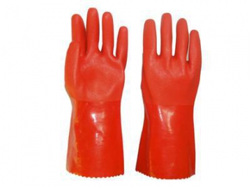 Химически стойкие перчатки с ПВХ покрытием GSP6231R/B