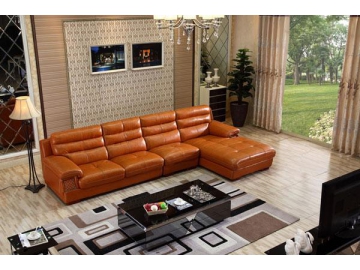 Современный диван из натуральной кожи, GF098
