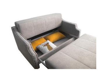 Тканевый раскладной диван-кровать с ящиком для хранения