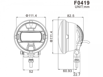 Светодиодная фара безопасности для погрузчика F0419
