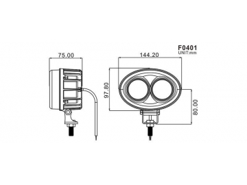 Светодиодные фары безопасности для вилочного погрузчика F0401