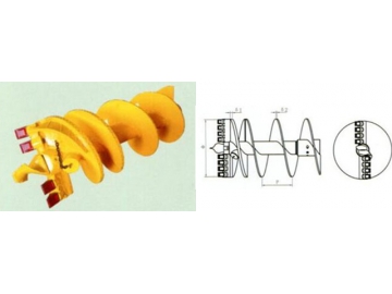 Шнековый бур для заливки бетонной смеси