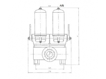Полуавтоматический самоочищающийся топливный фильтр   (топливный фильтр, масляный фильтр, дизельный фильтр)