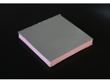 Термоизоляционные плиты с двухсторонней облицовкой многослойной алюминиевой фольгой