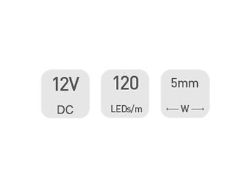 Светодиодная лента для декоративной подсветки потолков  D3120 12V 5mm