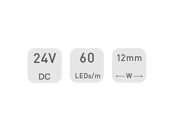 Диммируемая многоцветная светодиодная лента   D560RGBW 24V 12mm