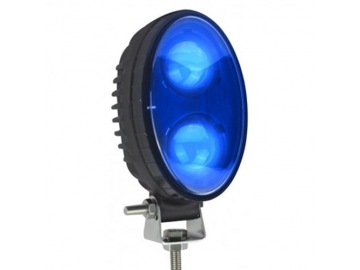 Вертикальные сигнальные фонари для погрузчика синего цвета с двумя светодиодами