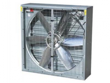 Осевой вытяжной вентилятор с жалюзи, модель DJF(Q)