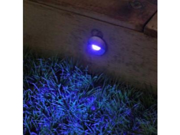 Встраиваемый светильник для подсветки лестниц SC-F101 имеет форму полумесяца, влагозащищенный, поддерживает RGB освещение, подходит наружного освещения.