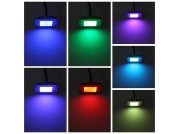 Встраиваемый в пол/грунт светодиодный светильник C-B102 влагозащищенный, поддерживает RGB освещение, для наружного освещения