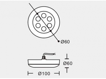 Подводные светодиодные светильники высокой мощности для бассейна SC-G108