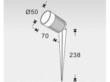 Точечные светодиодные светильники для наружного освещения с COB матрицей SC-J102