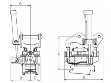 Поворотно-наклонный механизм экскаватора-погрузчика / Тилтротатор для экскаватора-погрузчика