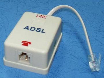 ADSL фильтр, 1 коннектор, 1 разъем (RJ11)