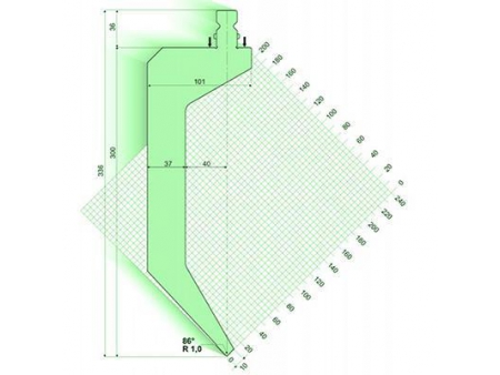 86° пуансон для гибочного пресса / листогиба