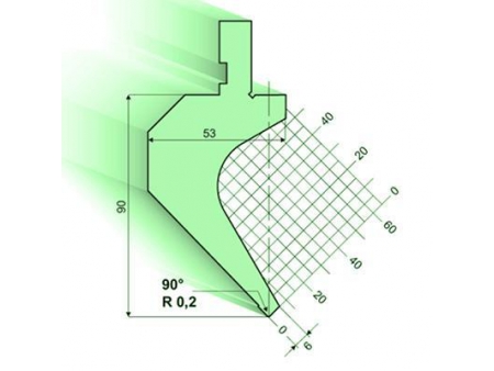 88° пуансон гибочного пресса / листогиба