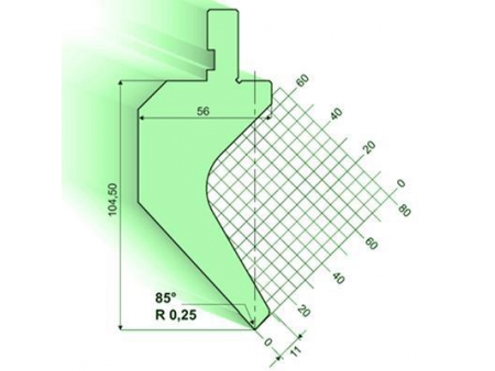 85° пуансон гибочного пресса / листогиба