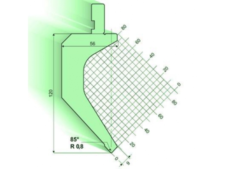 85° пуансон гибочного пресса / листогиба