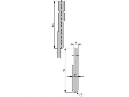 30°пуансон для гибочного пресса / листогиба