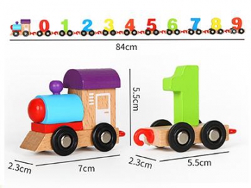 Детский деревянный паровоз