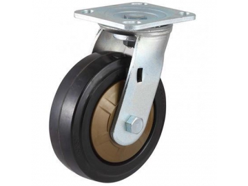 Высококачественное резиновое колесо с нейлоновой ступицей (250~400кг)