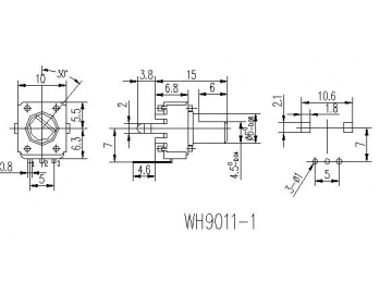 Резистор регулировочный непроволочный WH9011-1