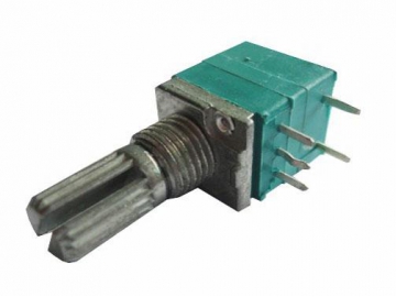 Резистор переменный с выключателем WH9011AK-1 (9 мм, 500 Ом)
