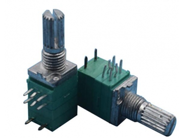 Резистор переменный с выключателем WH9011AK-2 (9 мм, 500 Ом)