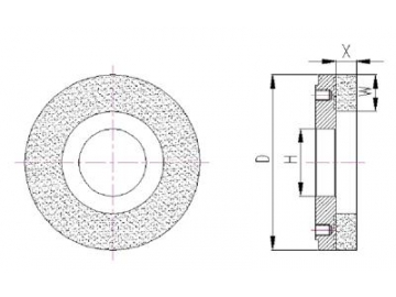 Карборундовый диск для снятия фаски на полимерной связке