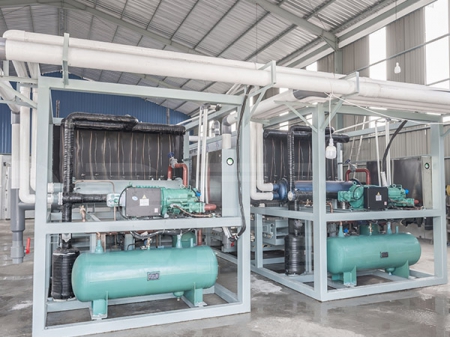 2 x 15-тонные машины для производства льда с прямым охлаждением для клиента из Индонезии