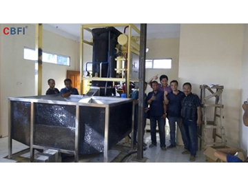 CBFI 5-тонный льдогенератор в Индонезии