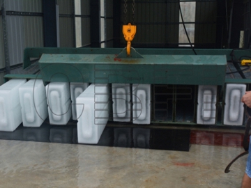 Машина для производства блоков льда с соленой водой 20 тонн для клиента Zhaoqing в 2014 году
