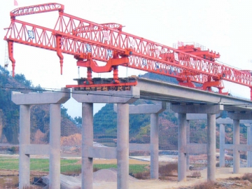 Мостовой кран, Кран для строительства мостов