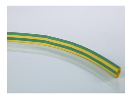 Безгалогенные одностенные термоусадочные трубки (желто-зеленые)