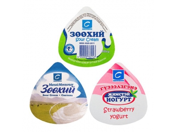 Штампованные платинки для йогурта, сыра и мороженого