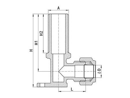 Фитинг компрессионный из латуни HS320