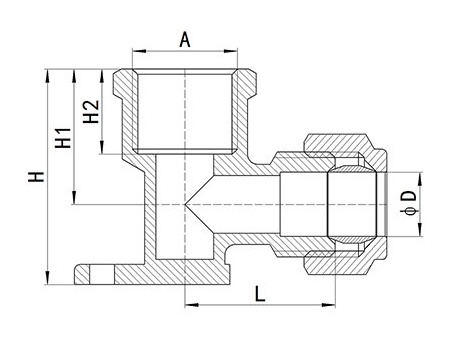 Фитинг компрессионный из латуни HS320