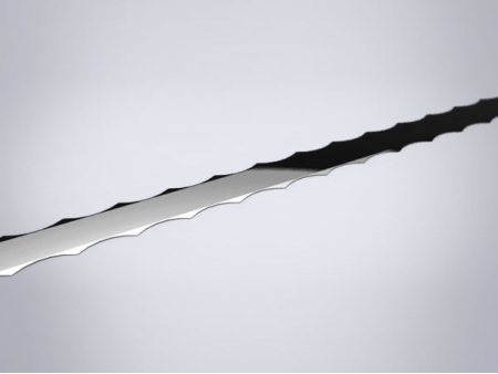 Зубчатый двухсторонний ленточный нож для вертикальной и горизонтальной резки поролона