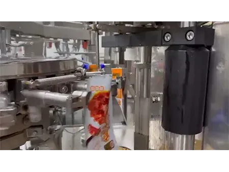 Автоматическая роторная вакуумная упаковочная машина для пауч-пакетов