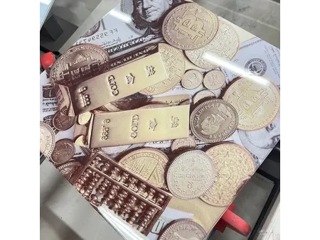 Стекло с цифровой печатью 3D