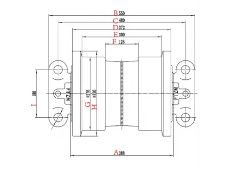 Опорный каток для экскаватора Komatsu PC1250
