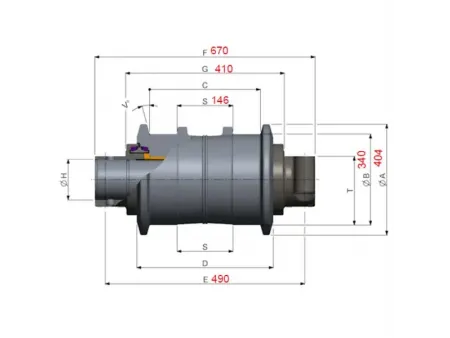 Опорный каток для экскаватора Komatsu PC2000
