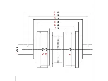 Опорный каток для бульдозера Komatsu D375