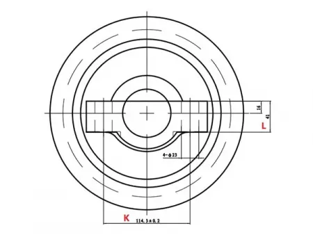 Опорный каток для бульдозера Caterpillar D7