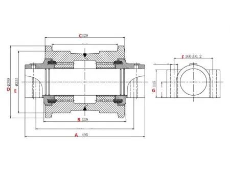 Опорный каток для экскаватора Hitachi EX470