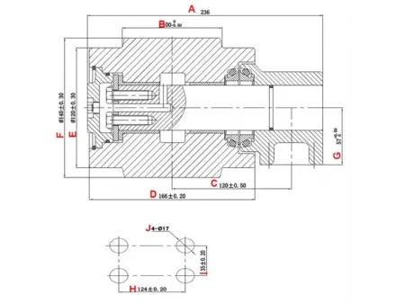 Опорный каток для экскаватора Hitachi EX300