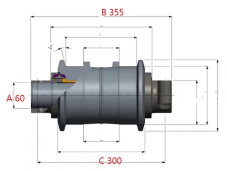 Поддерживающий каток для экскаватора Komatsu PC3000